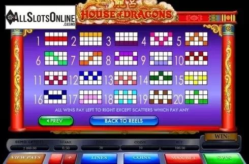 Winlines. House of Dragons from Microgaming