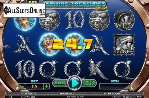 Win screen 2. Hunting Treasures Deluxe from Spinomenal