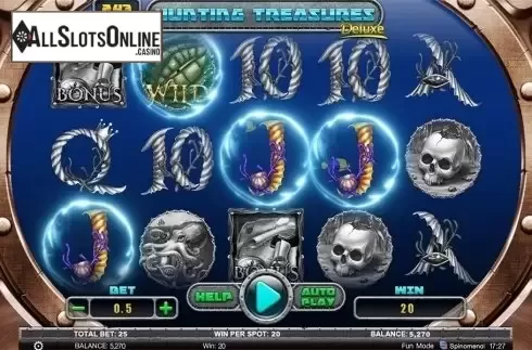 Wild win screen. Hunting Treasures Deluxe from Spinomenal