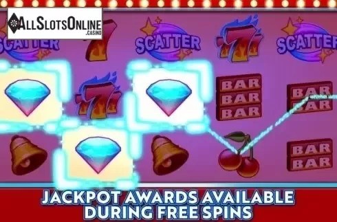 Diamands screen. Jackpot City from Incredible Technologies