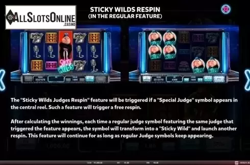Sticky wilds respins. Judges Rule The Show! from Red Rake