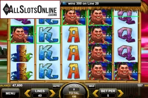 Win Screen 2. King of the Luau from Spin Games