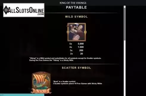 Game Features screen