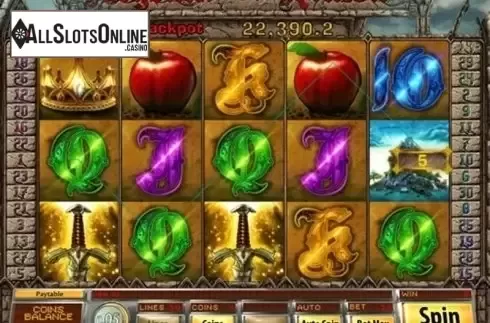 Win screen. Legends of Avalon from Saucify