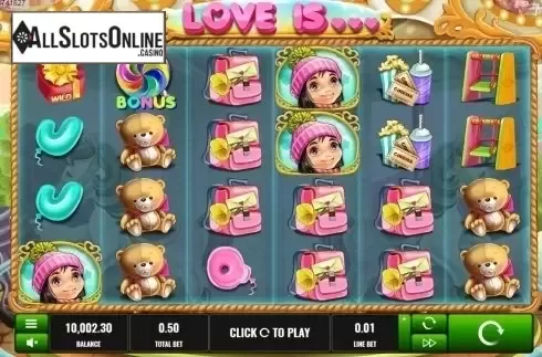 Reel screen. Love is from Platipus