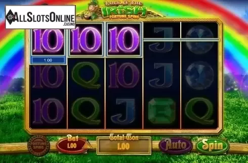 Screen 2. Luck O' The Irish Fortune Spins from Blueprint