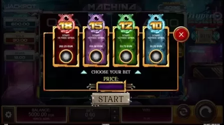 Machina slot screenshot 2