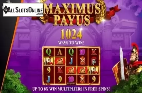 Intro screen. Maximus Payus from Inspired Gaming