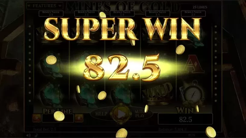 Mines of Gold slot screenshot 3