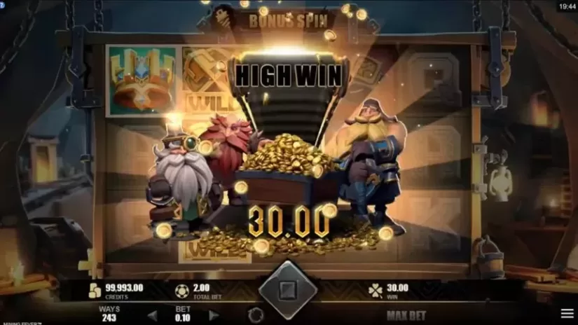 Mining Fever slot screenshot 3
