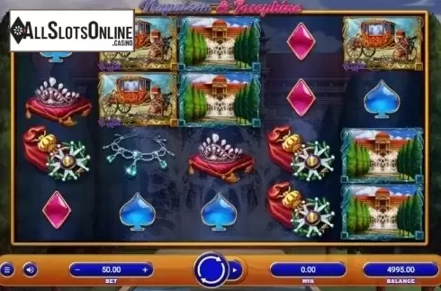 Reel screen. Napoleon & Josephine from Relax Gaming