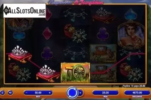 Wild Win screen. Napoleon & Josephine from Relax Gaming