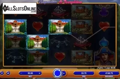 Win screen. Napoleon & Josephine from Relax Gaming