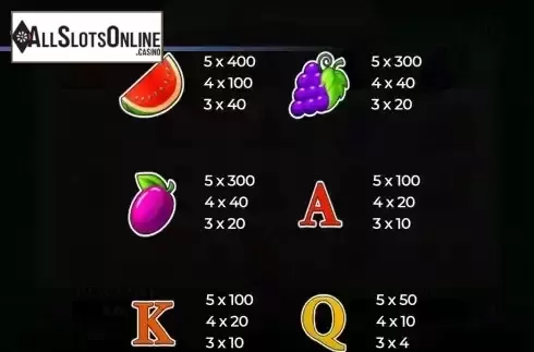 Paytable screen 2