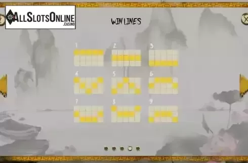 Paylines screen