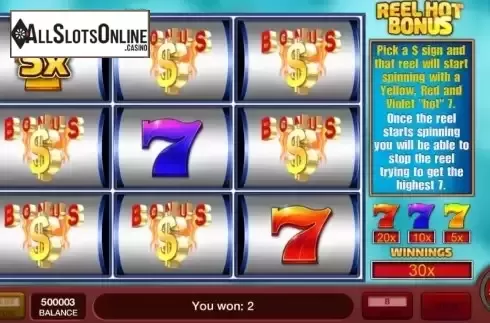 Bonus Game screen 3
