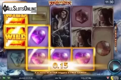 Wild Win screen 2. Renegades from NextGen