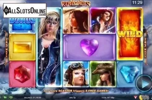 Game Workflow screen 1. Renegades from NextGen
