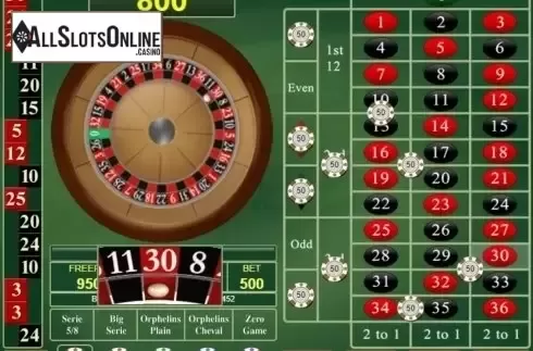 Game Screen. Roulette Royal (Amatic Industries) from Amatic Industries