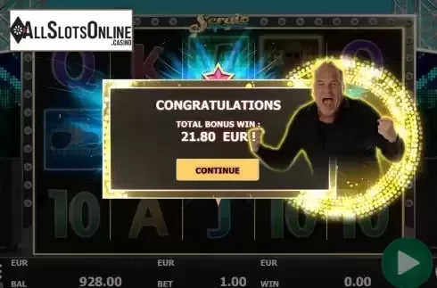 Win Free Spins screen