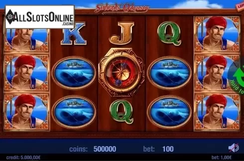 Reels screen. Sinbads Odyssey from Swintt