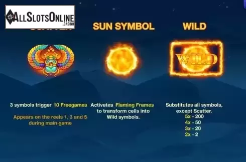 Game Features screen