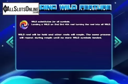 Wild screen. Space Storm from KA Gaming