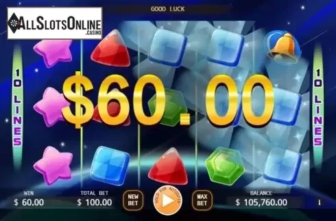 Win screen 3. Space Storm from KA Gaming