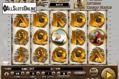 Reels screen. Sparta from Habanero