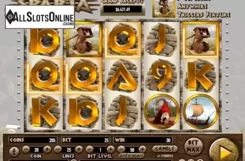 Win screen. Sparta from Habanero