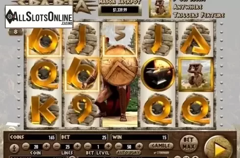 Wild Win screen. Sparta from Habanero