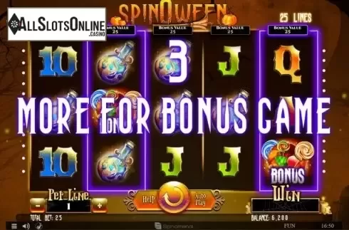 Bonus Game. Spinoween from Spinomenal