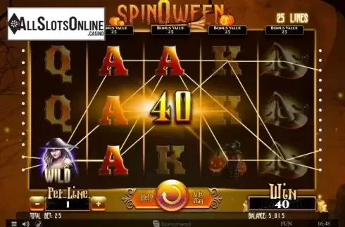 Win Screen 1. Spinoween from Spinomenal