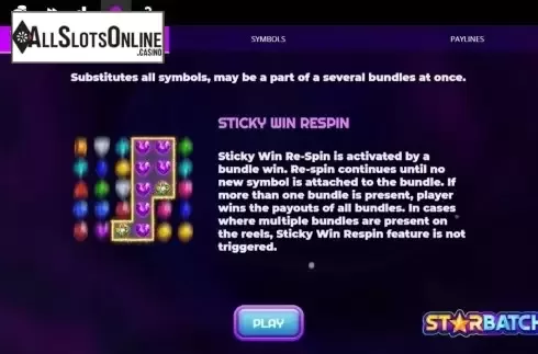 Features. Starbatch from Spinmatic