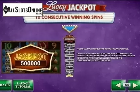 Paytable 4. Streak of Luck from Playtech