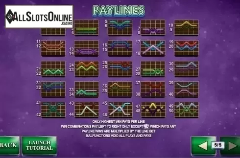 Paytable 5. Streak of Luck from Playtech