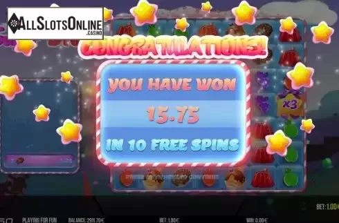 Win Free Spins screen
