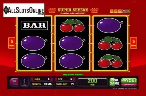 Win screen 2. Super Sevens (Belatra Games) from Belatra Games