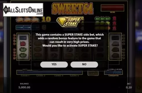 Bonus Bet Screen