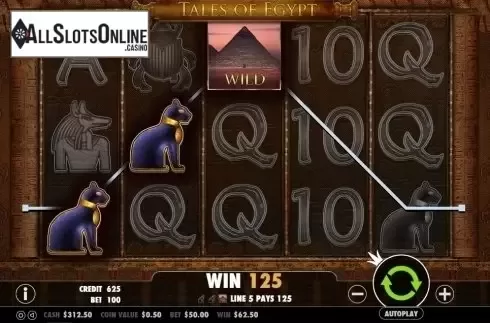 Win Screen . Tales of Egypt from Pragmatic Play