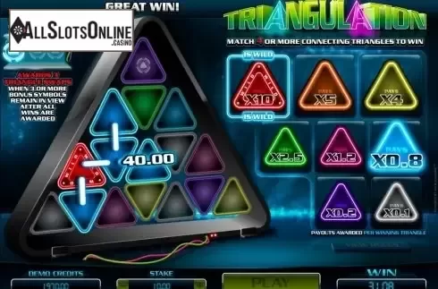 Win 1. Triangulation from Microgaming