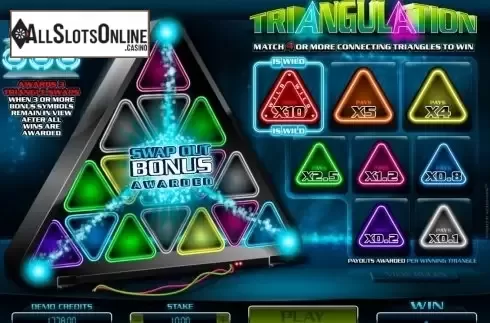 Bonus win. Triangulation from Microgaming