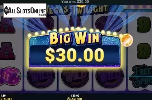 Big Win screen