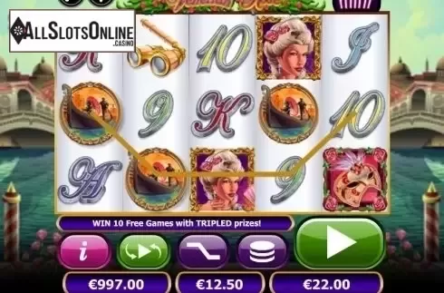 Win Screen. Venetian Rose Mini from NextGen