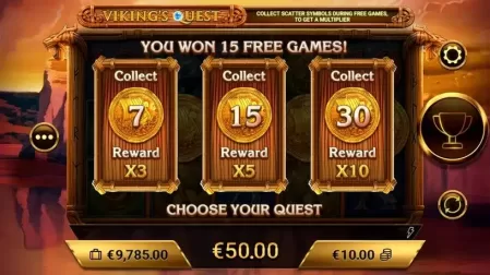 Viking's Quest slot screenshot 3