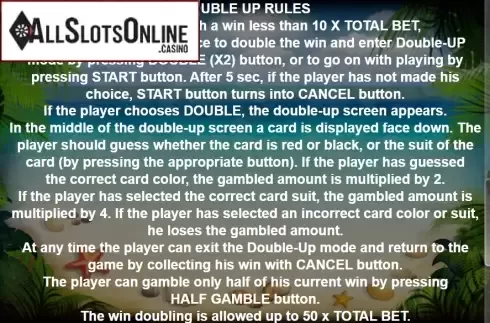 Paytable 3. Wet & Juicy from Casino Technology