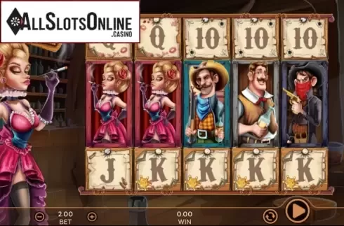 Play screen. Wild Saloon (888 Gaming) from 888 Gaming