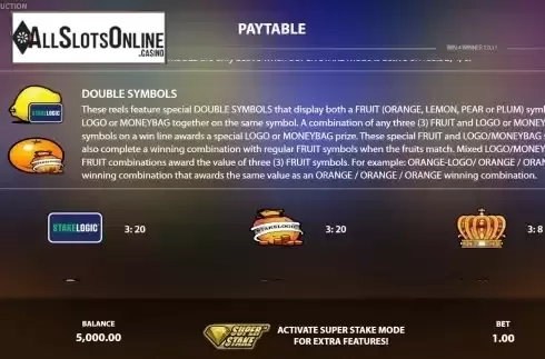 Game Features screen 3