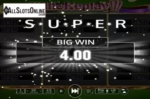 Win Screen. Win And Replay from Wazdan