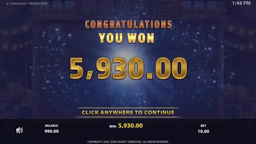 Zicke Zacke slot screenshot 9